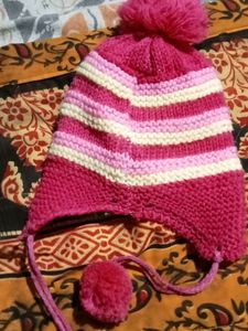 Woolen Cap For Baby Winter Warm Hot.