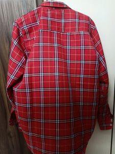 Red Shirt With Checks...XL Size