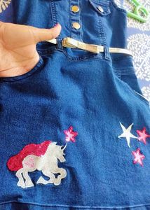 🦄Denim Frock