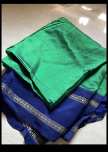Green And Blue Saree