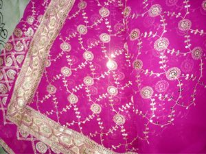 New Bridal Soft Georgette Pink Saree