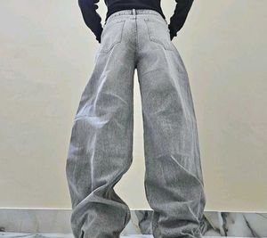 Trendy Wide Leg Jeans