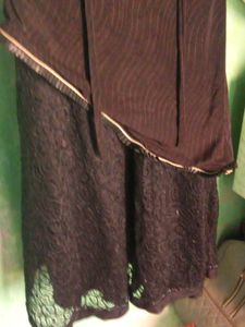 Girls' Party Dress - Black Lace