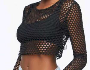 FOREVER 21 Fishnet Crop Top