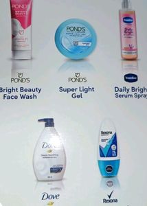 Meet Your Summer Regimen Ponds Product , Dove Product , Vaseline Product And Rexona Product