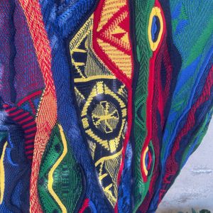 Vintage Coogi x Aklanda 3D Knit Wool Cardigan