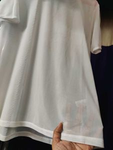 Sheer White Tshirt