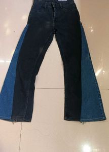 Unique Two-Tone Denim Jeans