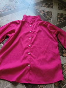 Pink Button-Down Shirt