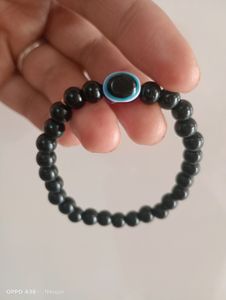 Black Pearl With One Evil Eye Bracelet