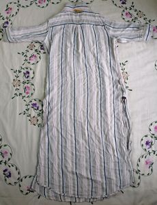 White Knee-Length Kurta