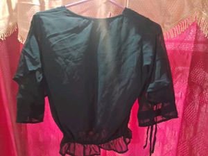 Chic Sheer Green Top
