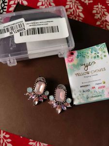 Yellow Chimes Gemstone Earrings