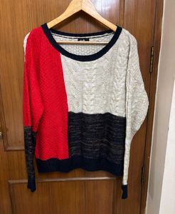 Color Block Knit Sweater