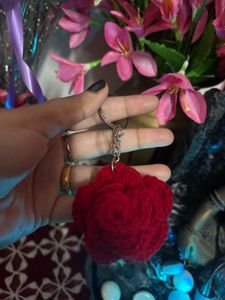 Red Rose Keychain