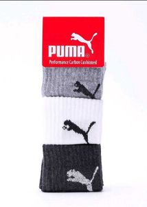 Puma Socks - 3 Pack of Combed Sock For Men & Wo