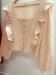 Ruffle Trim Blouson