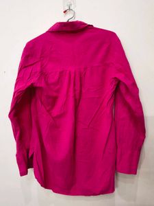 Hot Pink Button-Down Shirt