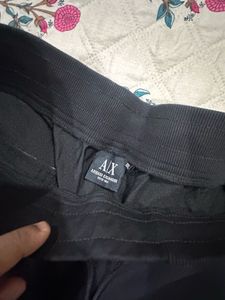 AX Comfy Black Casual Pants for men