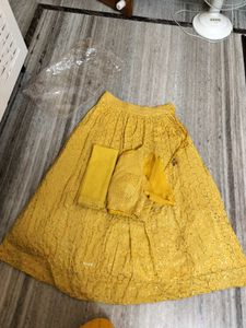 Cancan Attached Heavy Flared Lehenga