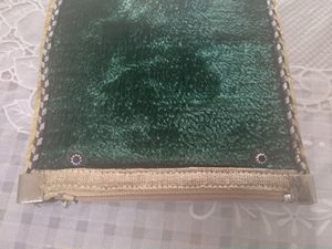 Green Velvet Pouch