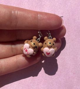I ❤️ U Bear Clay Earrings – Cutesy Charms