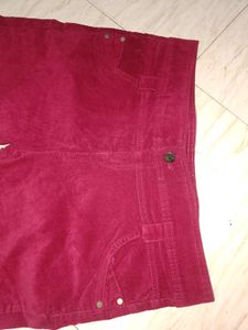 Beautiful Velvet Jeans With Hot Pink Colour