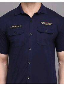 Stylish Navy Blue Shirt/Tshirt