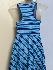Pintrest Branded Striped Skater Dress
