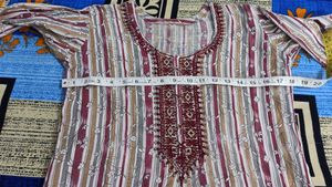 Striped Nighty with Matching Fabric