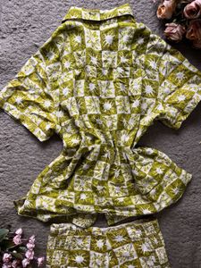 Co-ord Set Shirt Shorts
