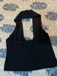 Black Halter Top