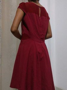 Red Fit and Flare Dress