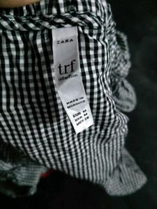 Gingham Ruffle Top