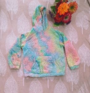 TRENDY FASHIONABLE TIE N DYE FLEECE HOODIE (S)