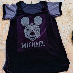 Vintage Velvet Mickey Tee