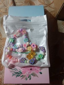 Beaded Flower Phone Charm