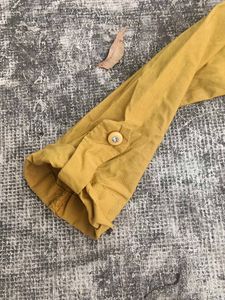 Kiona Mustard Button-Down Top