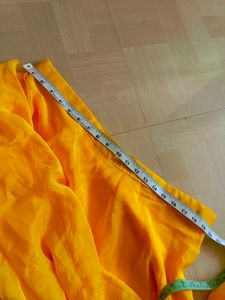 Vibrant Yellow Ruffled Skirt &amp; Dupatta Set