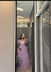 Designer Lehenga, diamond embellished blouse