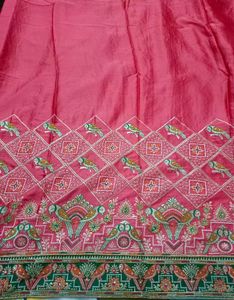 Elegant Peach Saree ( Heavy Saare)