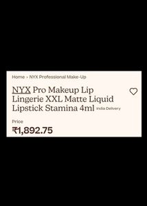 NYX Lingerie XXL Liquid Lipstick