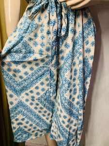 Blue Patterned Two-Piece Set