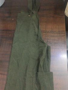 Green Cotton Dungaree