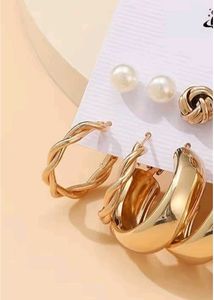 Elegant Gold-Tone Earring Set by Jewels Galaxy ✨