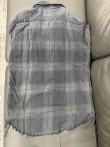 Zara Washed Distressed Shirt