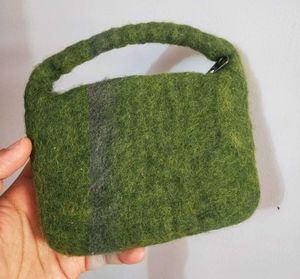 Floral Felt Pouch