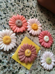 Flower Candle Set Of 2