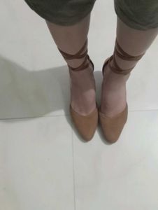 Beautiful Brown Velvet Heels