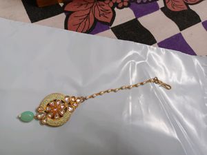 Pista Green Kundan Jewellery Set